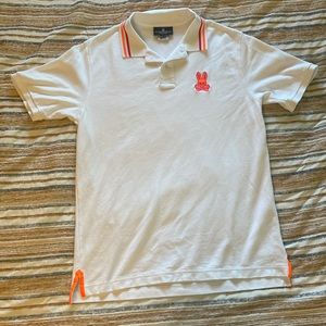 MENS PSYCHO BUNNY COLLARED POLO SHIRT